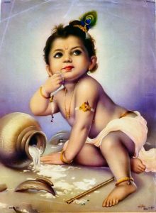 Baby Krishna Childhood Images