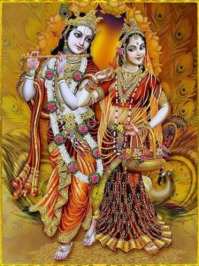 Images of Lord Krishna and Radha